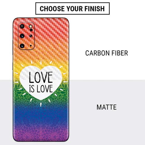 Love Is Love Rainbow Galaxy S20 Plus Skin